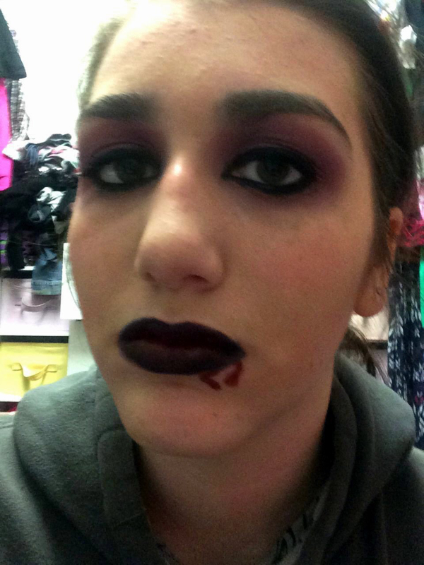 Vampy Halloween Makeup - Not So Girly